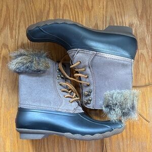 Sperry Women's Winter Boots - Black and Brown